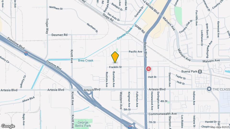 7421 Franklin St Map and Location Details