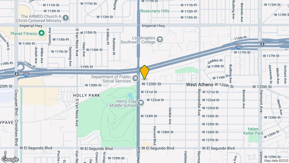 1741 W 120th St Mapa y Detalles de la Ubicación