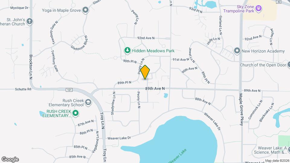 8925 Olive Lane North Map and Location Details