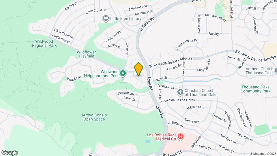 2654 La Paloma Cir Map and Location Details