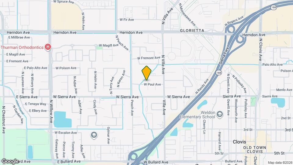 301 W Paul Ave Map and Location Details