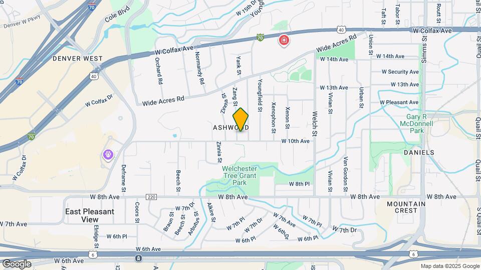 1000 Zang St, Unit 1000 Zang Map and Location Details