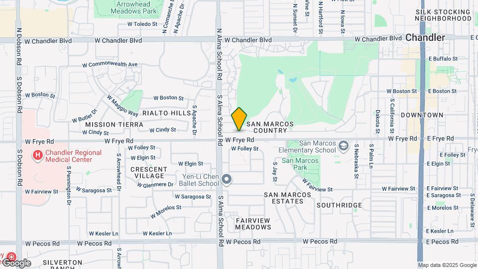 925 W San Marcos Dr Map and Location Details
