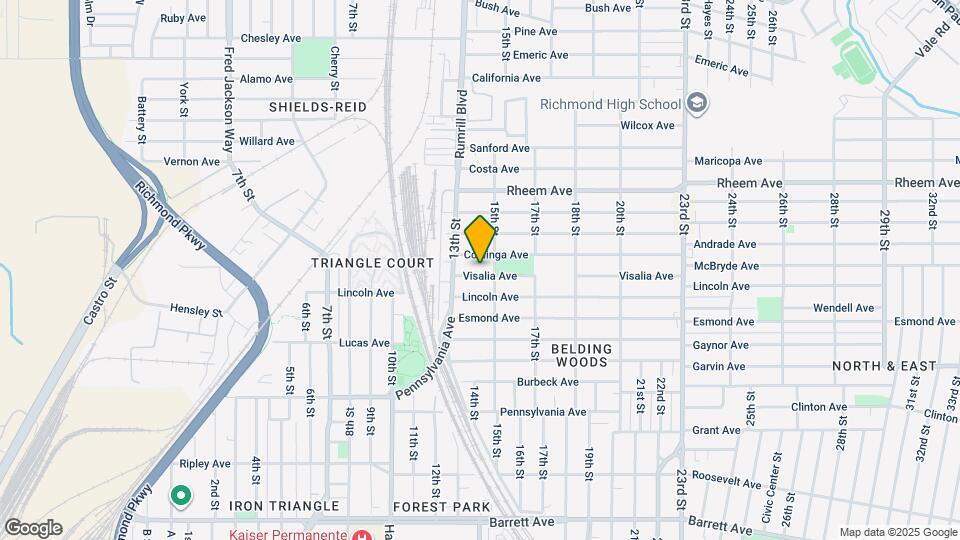 1415 Visalia Ave Mapa y Detalles de la Ubicación