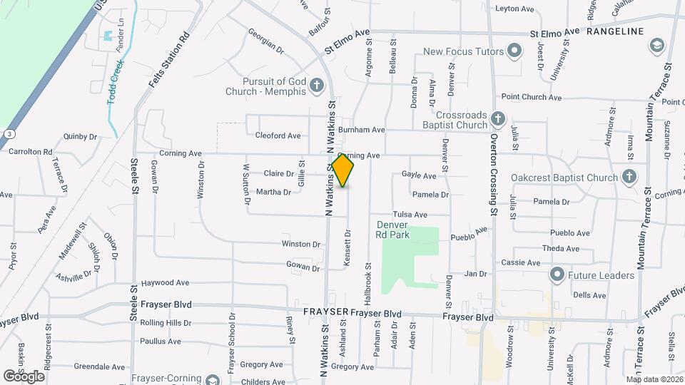 3575 Kensett Dr Mapa y Detalles de la Ubicación