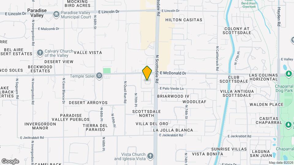 7145 E McDonald Dr Map and Location Details