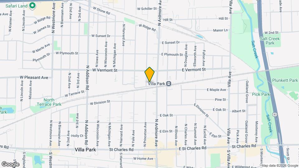 16 W Terrace St Map and Location Details