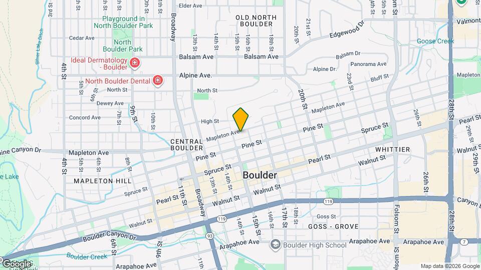 1510 Mapleton Ave Map and Location Details