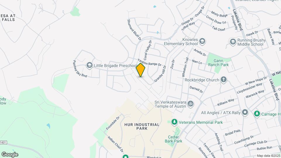 2544 Granite Hill Dr Map and Location Details