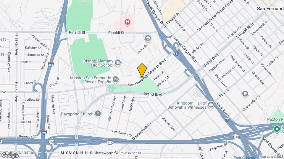 14915 W San Fernando Mission Blvd Map and Location Details