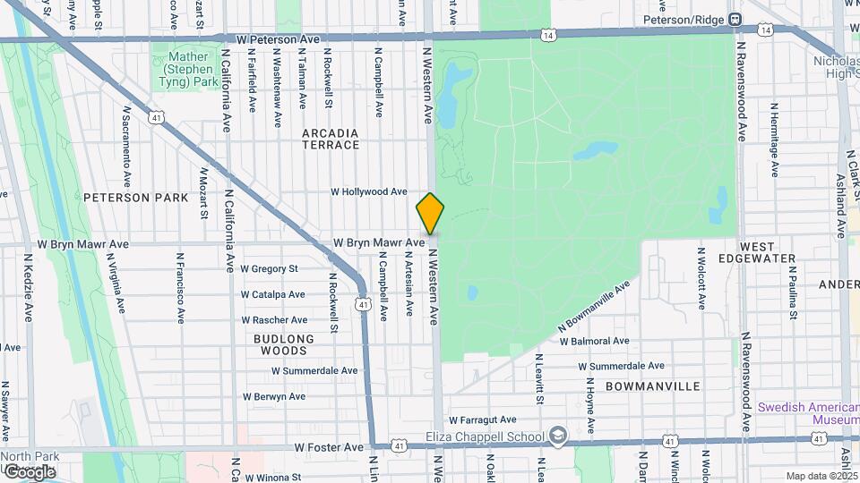 2402 W Bryn Mawr Ave, Unit 2F Map and Location Details
