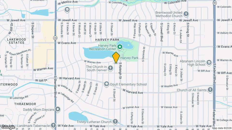 2234 S Stuart St Map and Location Details