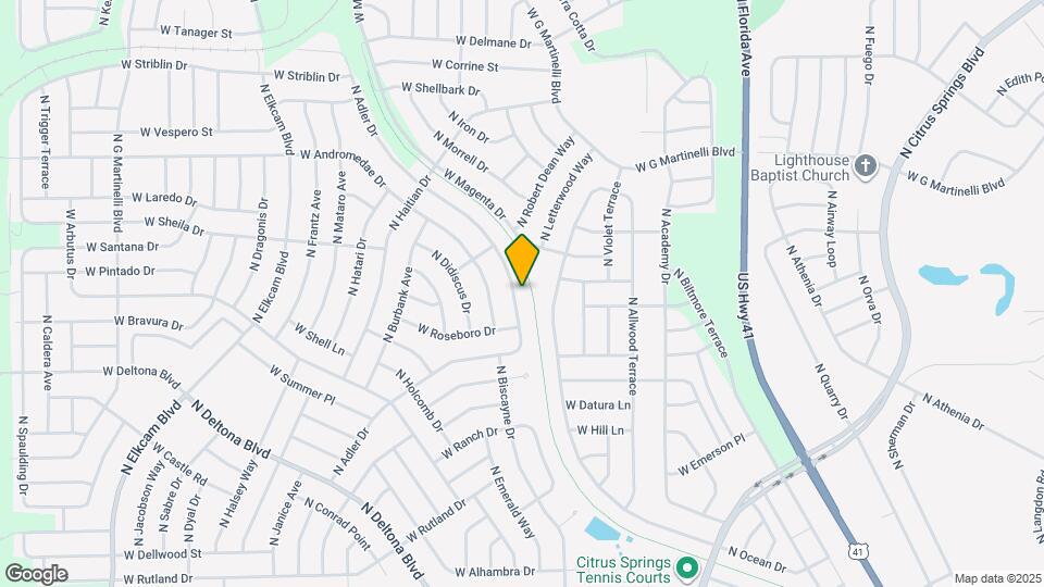 10663 N Adler Dr Map and Location Details