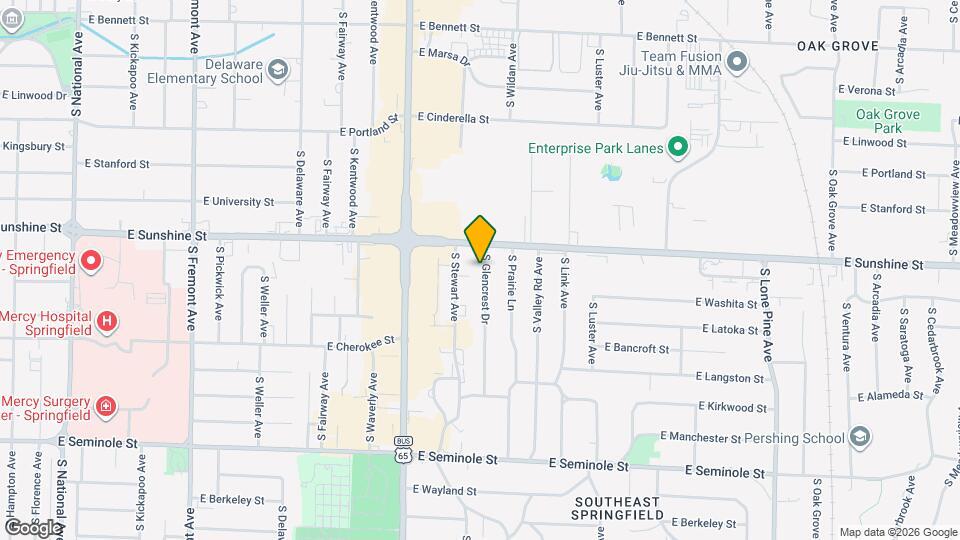 1827 S Glencrest Dr Map and Location Details