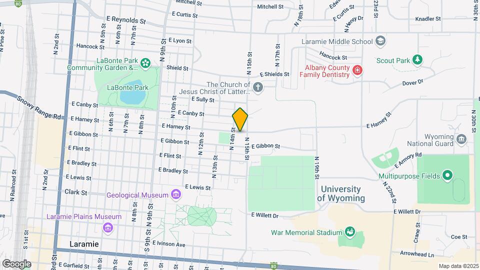 1412 E Harney St Map and Location Details