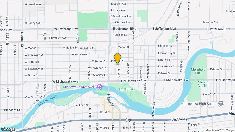 136 E Lawrence St, Unit 1 Map and Location Details
