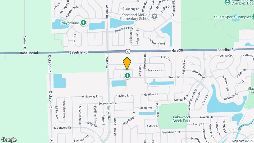 2167 Gallant Fox Cir Map and Location Details