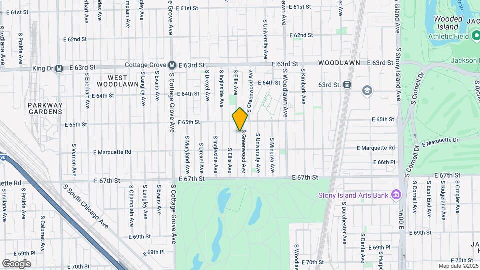 6528 S Greenwood Ave Mapa y Detalles de la Ubicación