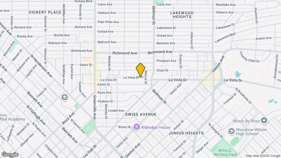 6010 La Vista Dr Map and Location Details