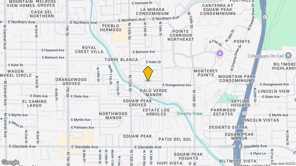 1301-1339 E Vista Ave Mapa y Detalles de la Ubicación