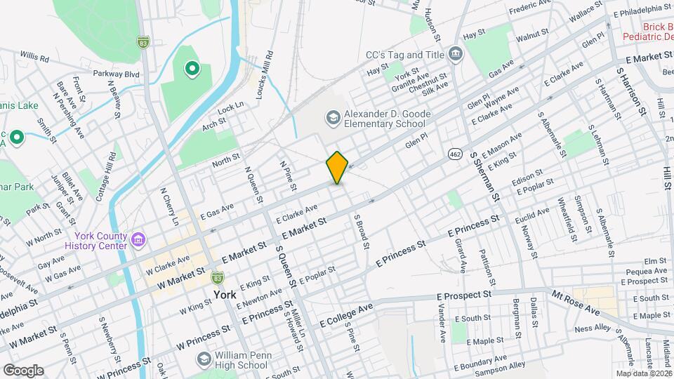 372 E Philadelphia St Mapa y Detalles de la Ubicación