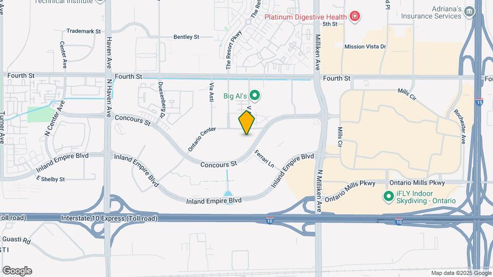 4117 Concours St Map and Location Details