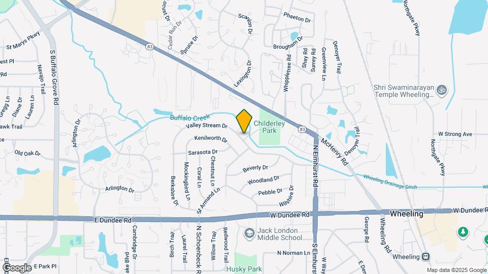 1028 Valley Stream Dr Map and Location Details