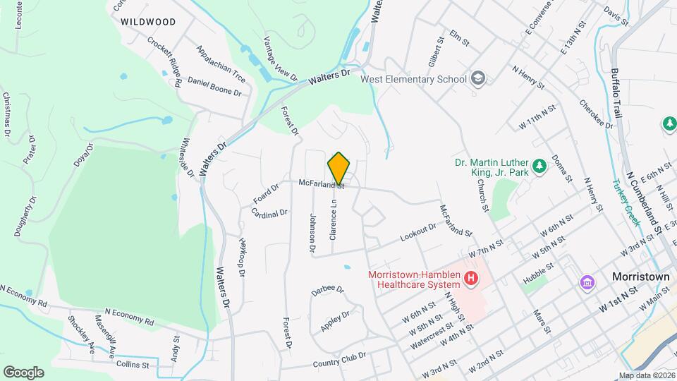 1201 McFarland St Map and Location Details