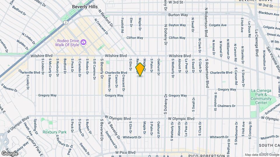216 S Rexford Dr Map and Location Details