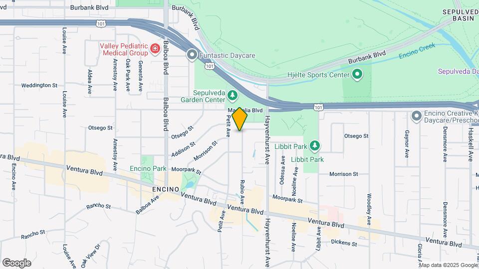 5101 Rubio Ave Map and Location Details