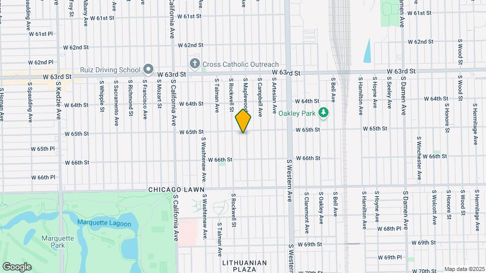 6510 S Maplewood Ave Map and Location Details