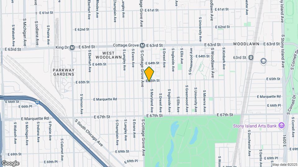 6504 S Maryland Ave Map and Location Details