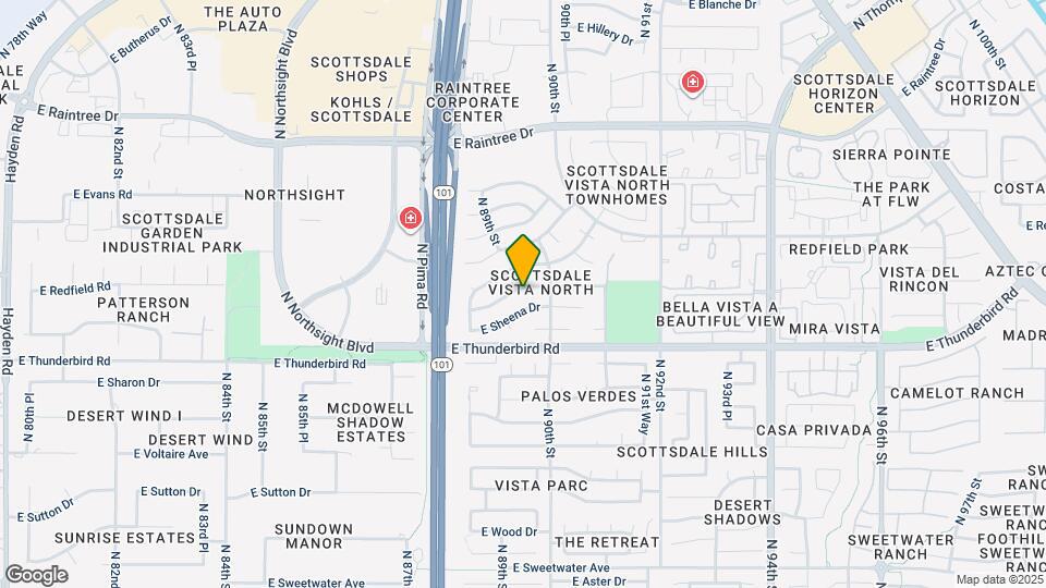 8943 E Friess Dr Map and Location Details