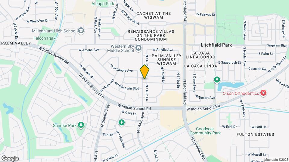 14390 W Weldon Ave Mapa y Detalles de la Ubicación