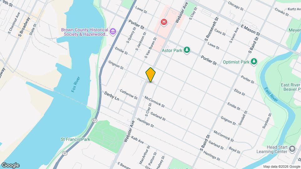 1016 Grignon St Map and Location Details