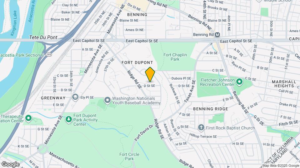 4002 D St SE, Unit 1 Map and Location Details