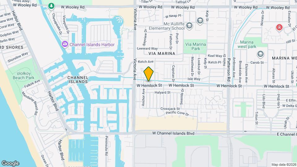 3647 W Hemlock St Map and Location Details