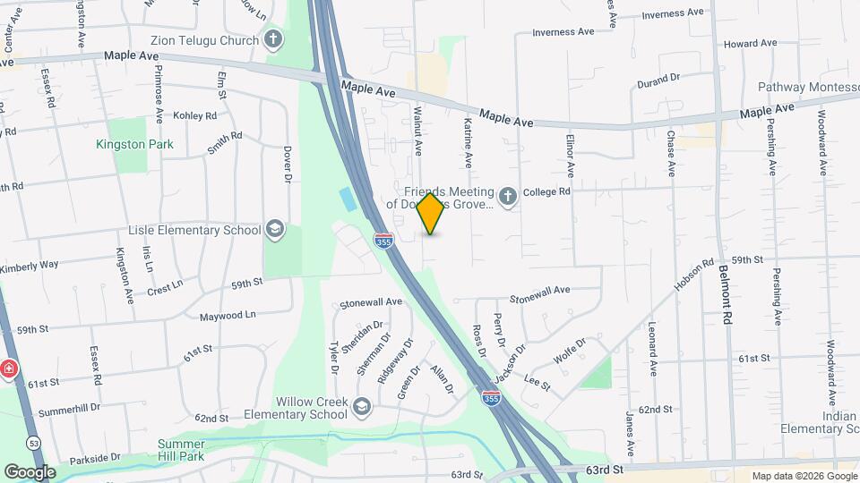 5873 Walnut Ave, Unit 1 Map and Location Details