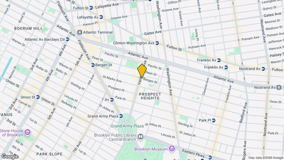 605 Vanderbilt Ave, Unit 1 Map and Location Details