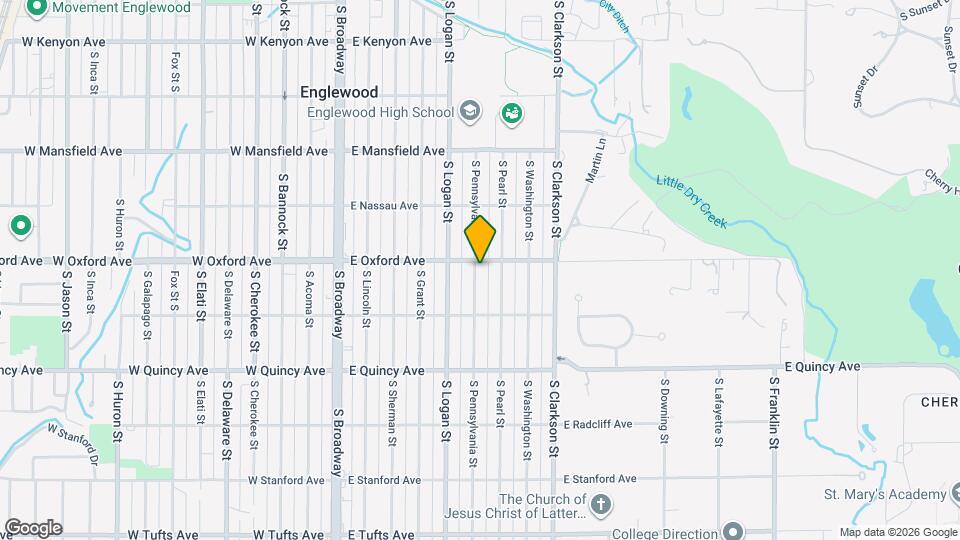 4110 S Pennsylvania St Map and Location Details