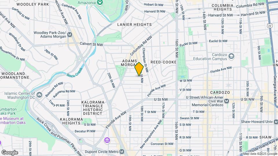 1810 Kalorama Rd NW Map and Location Details