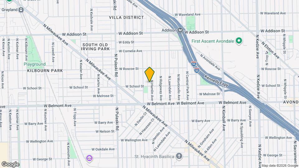 3304 N Hamlin Ave Mapa y Detalles de la Ubicación