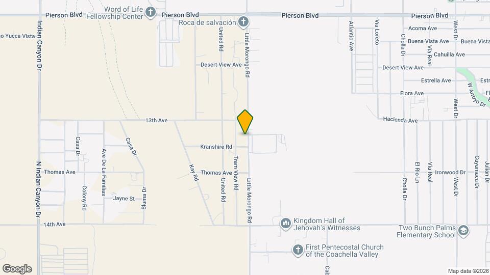 13175 Little Morongo Rd Map and Location Details