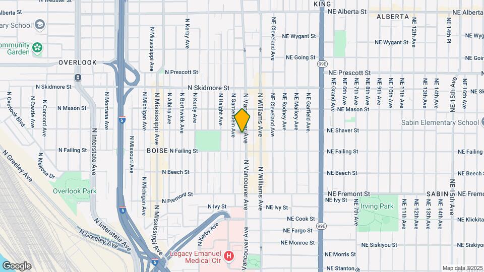3955 N Vancouver Ave Mapa y Detalles de la Ubicación
