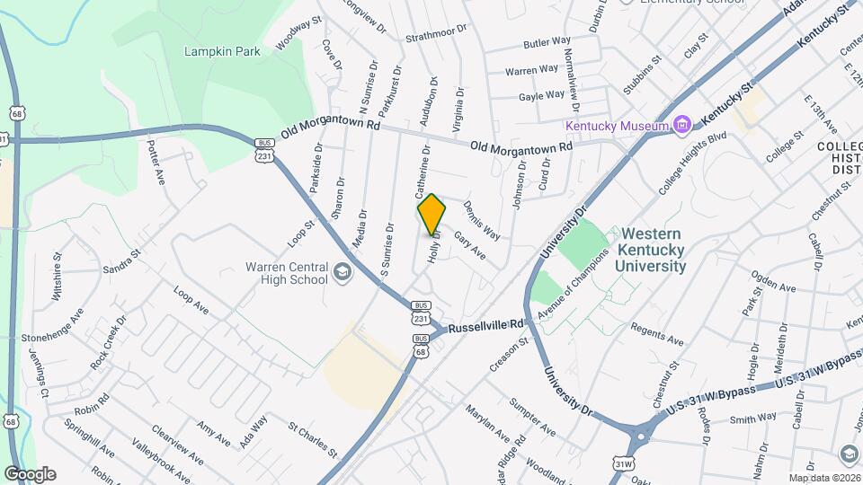 1733 Holly Dr Map and Location Details