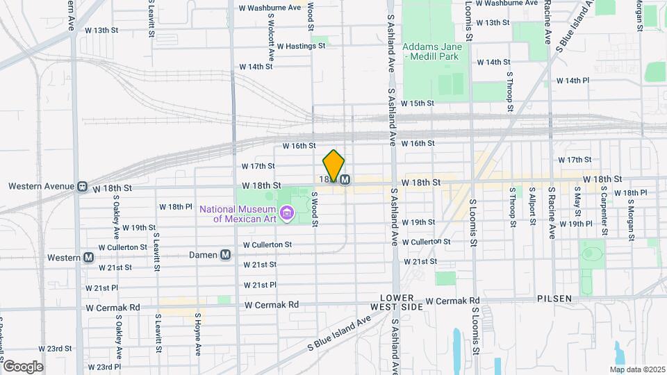 1730 W 18th St Map and Location Details