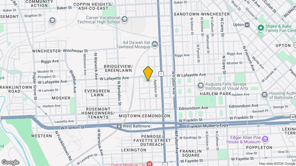812 N Payson St Map and Location Details