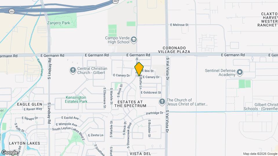 4160 S Butte Ln Map and Location Details