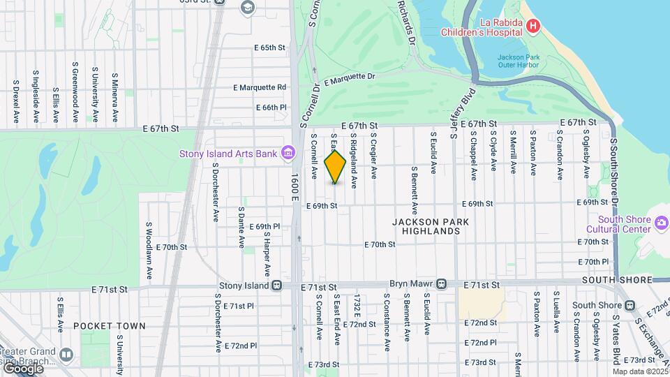 6834 S East End Ave Mapa y Detalles de la Ubicación