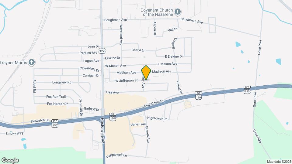 103 E Jefferson Ave Mapa y Detalles de la Ubicación